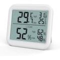 Oria Digitales Thermo Hygrometer, Großer LCD Thermometer Innen, Temperatur Luftfeuchtigkeit Messgerät mit MIN/MAX-Aufzeichnungen, ℃/℉ Schalter,