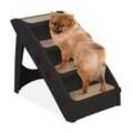 relaxdays Hundetreppe schwarz 39,0 x 61,0 x 49,0 cm