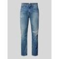 Slim Tapered Fit Jeans im 5-Pocket-Design Modell 'AUSTIN'