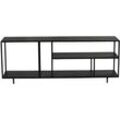 Designer TV-Schrank aus schwarzem Metall L160 cm KARL