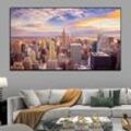 ART Nordic New York World City Gebäude Leinwand Malerei Sonnenuntergang Nacht Landschaft Poster Und Drucke Wand Bilder Wohnkultur Kein Rahmen