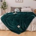 Get To Bed Bettdecke, Grüne Farbe, Weiche Flanelldecke, Einzelbett, Königin, König, Warme Plaids Für Betten, Mantas De Cama, Überwurfdecken