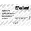 Vaillant Wartungsaufkleber, (x20) 0010027639 Vaillant-Nr. 0010027639