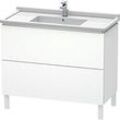 Duravit L-Cube Waschtisch-Unterschrank LC661001818 102 x 46,9 cm, weiß matt, 2 Auszüge, stehend