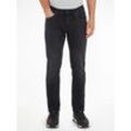 Slim-fit-Jeans TOMMY JEANS "SCANTON SLIM" Gr. 30, Länge 32, schwarz (dynamic jacob black) Herren Jeans