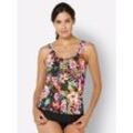 Tankini-Top FEEL GOOD, Damen, Gr. 40, Cup C, bunt (bunt, bedruckt), Elasthan, Polyamid, Bikini-Oberteile