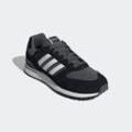 Sneaker ADIDAS SPORTSWEAR "RUN 80S", Gr. 40, schwarz (core schwarz, cloud weiß, grau six), Leder, Textil, sportlich, Schuhe