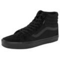 Sneaker VANS "Filmore Hi", Gr. 40, schwarz, Leder, Textil, sportlich, Schuhe Skaterschuh Sneakerboots Schnürboots