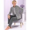 Hausanzug FEEL GOOD Gr. 44/46, lila (anthrazit, flieder, gemustert) Damen Homewear-Sets