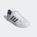 Sneaker ADIDAS SPORTSWEAR "GRAND COURT CLOUDFOAM COMFORT" Gr. 39, weiß (cloud weiß, preloved ink, bright royal) Schuhe Design auf den Spuren des adidas Superstar