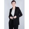 Longblazer IMPERIAL, Damen, Gr. L (40), schwarz, Web, Obermaterial: 60% Viskose, 35% Polyamid, 5% Elasthan, unifarben, elegant, Langarm, Blazer, mit Stretch