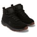 Stiefel DC SHOES "Mutiny", Gr. 10,5(44), schwarz (schwarz, schwarz, schwarz), Obermaterial: Leder (Kuh) / Futter: Textil / Außensohle: Gummi, Schuhe