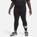 Nike Sportswear Classics Trainings-Leggings mit Grafik und hohem Bund für Damen - Schwarz