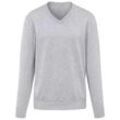 V-Pullover aus 100% Premium-Kaschmir Peter Hahn Cashmere grau, 52