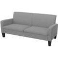 Vidaxl - Sofa 3-Sitzer 180x65x76 cm Hellgrau Grau