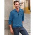 Poloshirt CATAMARAN "Langarm-Poloshirt" Gr. 48/50, blau (jeansblau) Herren Shirts