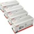 4 Canon Toner 067H Multipack K C M Y 4-farbig