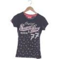 Superdry Damen T-Shirt, blau, Gr. 34