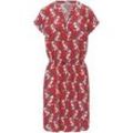 Kleid überschnittener Schulter Peter Hahn rot, 36