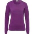 Rundhals-Pullover aus Schurwolle und Kaschmir include lila, 38