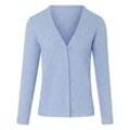 Strickjacke aus 100% SUPIMA®-Baumwolle Peter Hahn blau, 48