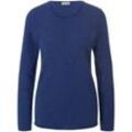 Rundhals-Pullover aus 100% Kaschmir include blau, 40