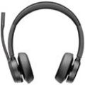 HP Poly Voyager 4320-M +BT700 Dongle Computer On Ear Headset Bluetooth® Stereo Schwarz Noise Cancelling Lautstärkeregelung, Mikrofon-Stummschaltung