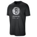 Brooklyn Nets Courtside Nike NBA-T-Shirt für Herren - Schwarz