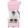 SMEG Espressomaschine "ECF02PKEU", pink (cadillac pink), B:14,9cm H:33cm T:32,9cm, Kaffeemaschinen