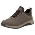 Slip-On Sneaker RIEKER Gr. 44, braun (taupe, dunkelbraun) Herren Schuhe Schlupfschuh, Sneaker, Freizeitschuh mit herausnehmbarer Einlage