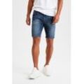 Jeansshorts BUFFALO "5-Pocket Shorts" Gr. 32, N-Gr, blau (dunkelblau), Herren, Jeans, Obermaterial: 98% Baumwolle, 2% Elasthan, Jeans, mit normaler Bundhöhe, kurze Hose aus elastischer Denim-Qualität