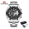 Va Va Voom Luminous Fashion Date Männer Quarzuhren Top Marke Luxus Male Uhr Chronograph Sport Männer Armbanduhr Hodinky Relogio Masculino