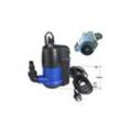 GmbH® Tauchpumpe Flachsaugpumpe mit integrierten Schwimmerschalter Poolpumpe 400 w - CHM