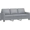 Vidaxl - 3-Sitzer-Sofa Hellgrau 180 cm Stoff Grau