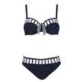 Sunflair Bikini-Set Damen gestreift, blau