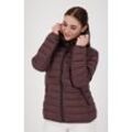 Steppjacke LPO "GILMOUR MELVILLE VI Women", Damen, Gr. 36 (S), braun, 100% Polyester, sportlich, figurbetont, Langarm mit innenliegendem Gummizug, Jacken, auch in Großen Größen erhältlich