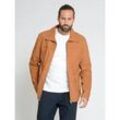 Lederjacke JCC "31022147" Gr. 48, braun (cognac), Herren, Oberstoff: 100% Lammleder / Innenfutter oberer Teil: 100% Polyester /Innenfutter unterer Teil: 100% Baumwolle / Ärmelfutter: 100% Polyester, Jacken