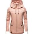 Outdoorjacke NAVAHOO "Wekoo" Gr. S (36), rosa (dunkelrosa), Damen, Oberstoff: 100% Baumwolle, Futter: 100% Polyester, Ärmelfutter: 100% Polyester, Jacken, moderner Damen Übergangsparka aus Baumwolle mit Kapuze