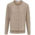 Strickjacke aus 100% Schurwolle Looxent beige