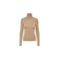 JDY Rollkragenpullover 'Dina' Warm Sand, Unifarben, Braun - Gr. S