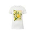 T-Shirt mit Print Weiss - Gr.: S