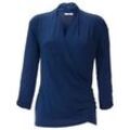 V-Shirt 3/4 Arm Peter Hahn blau, 44