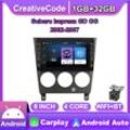 Creativecode 8 Zoll Für Subaru Impreza Gd Gg 2002-2007 Mit Knopfknopf Android Autoradio Multimedia Player Navigation Stereo Gps 2 Din Carplay 2+32gb