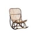 Schaukelstuhl Rattan Wohnzimmer Sessel Stuhl Relaxsessel Schaukelsessel