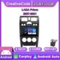 Creativecode 8 Zoll 2 Din Autoradio Multimedia Video Player Für Lada Priora 2007-2021 Mit Knopf Knopf Android Gps Navigation Carplay 2+32gb