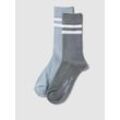 Socken mit Kontraststreifen im 2er-Pack