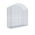 Gabiona Gabione mit Oberbogen 100 cm x 100 cm x 30 cm (L x H x T)