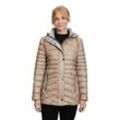 Steppjacke GIL BRET Gr. 42, beige (sandstorm), Damen, Web, Steppware, Obermaterial: 100% Polyamid, unifarben, Jacken, mit abnehmbarer Kapuze