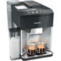 SIEMENS Kaffeevollautomat "EQ500 integral TQ517D03, intuitives Farbdisplay, Doppeltassenfunktion", integrierter Milchbehälter, automatische Dampfreinigung, edelstahl, Kaffeevollautomaten, schwarz (edelstahl, klavierlack schwarz)B:31,8cm H:37,3cm T:44,8cm