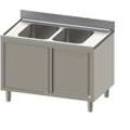 GastroHero Spülschrank Eco 12x7 mit 2 Becken